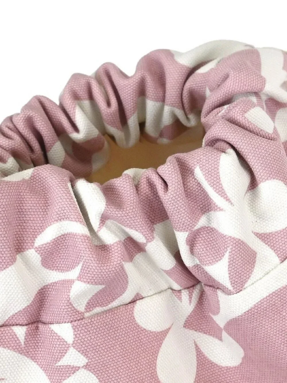 Chanel Pink Canvas Drawstring Shoulder Bag 181990